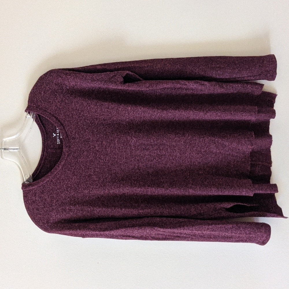 American Eagle Soft & Sexy Plush XS burgundy/maroon